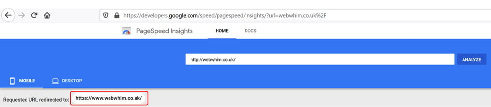 Measure the correct URL to receive reliable results